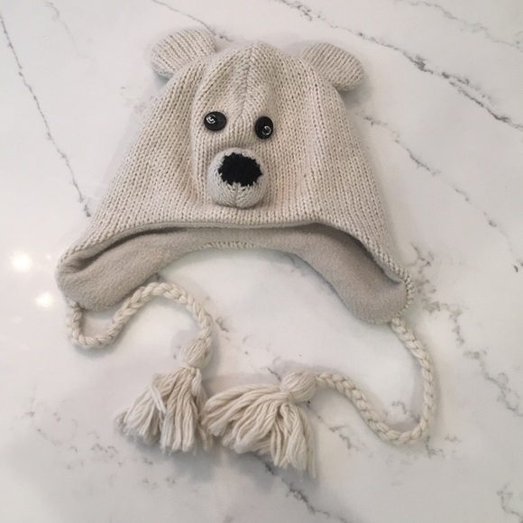 Wool Polar Bear Hat - Picture 1 of 1